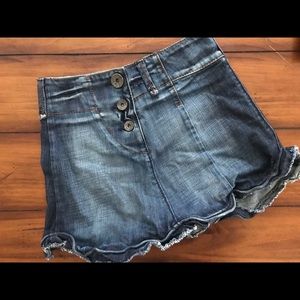 Miss Sixty Denim Skirt with Wired Hem